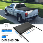 Tonneau Cover 6.5FT Bed Roll Up for GMC Sierra Chevy Silverado 1500 1988-2007