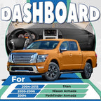 04-07 Nissan Titan Armada With Speaker Center Console Panel Dash Radio AC Bezel