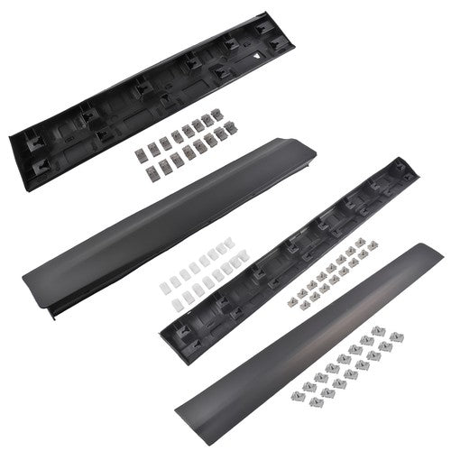 4Pcs Front Rear Lower LH & RH Door Trim Molding Black for Cadillac XT5 2017-2025