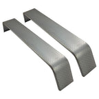 2 PCS Steel Diamond Tread Plate Tandem Axle Trailer Fenders 10 1-4x72 7-8x13