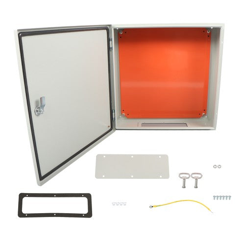 Wall Mount Junction Box 20x20x6" Carbon Steel Electrical Enclosure IP65 w/ Lock