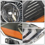 LED DRL Projector Headlight Lamp Black Right Side Fit For Ford Mustang 2018-2020