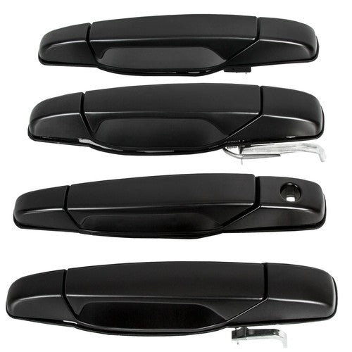 Set of 4 Black Door Handle for Chevy GMC Tahoe Yukon Sierra 2007 14