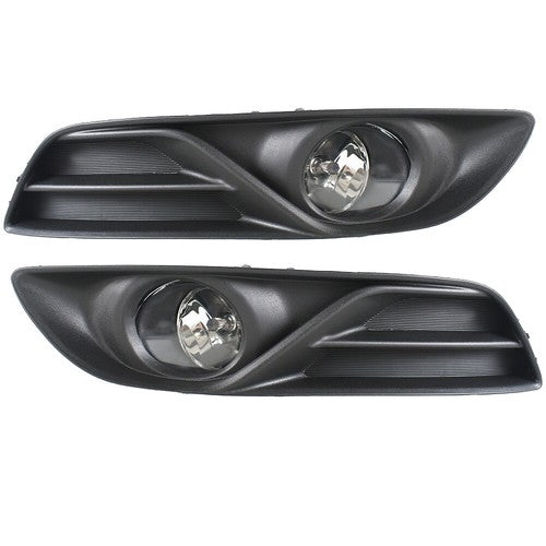 Fog Lights Kit Clear Lens+Switch Clear Glass For Nissan Sentra 2013 2014 2015