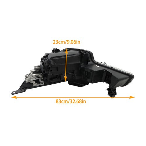 Headlights Replacement For Hyundai Elantra 2021-2022 LH+RH Clear Black Halogen