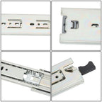 1 Pair 18 Inch 150 Lb Capacity Heavy Duty Locking Drawer Slides