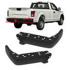 Rear Bumper Ends For Ford F150 2009-2014 Primered Steel Set Black Pair LH RH