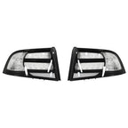 Rear Tail Light Black Housing Clear Lens Halogen LH RH For Acura TL 2004 2008