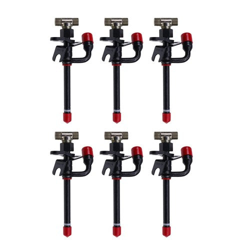 6X Fuel Injector RE36939 RE38087 For John Deere 650G 750B 750C 755B 850 455G