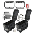 36L Luggage Side Box Hard Trunk Saddle Bag with Mounting Brackets Universal