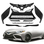 Plastic For Toyota Camry SE 2021 2022 2023 Front Grille Trim Fog Light Bezel Set