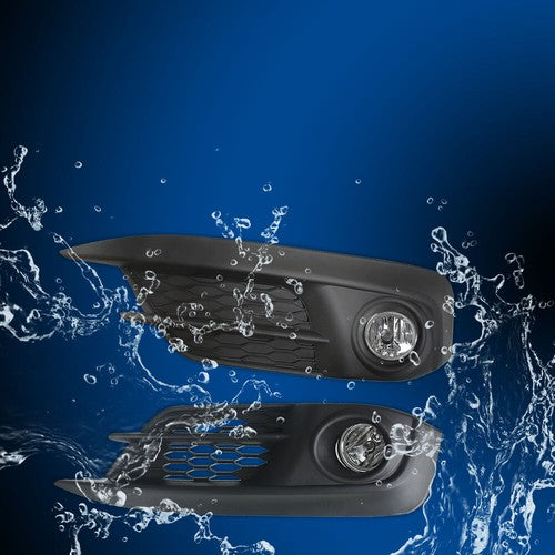 For 2016-2018 Honda Civic 2/4DR Front Bumper Smoked Fog Lights Assembly + Bulbs