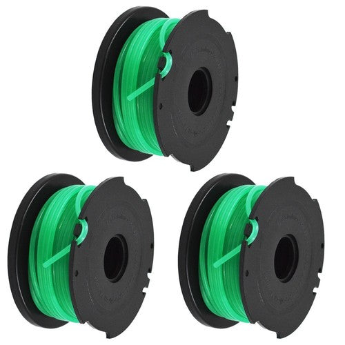 3PK SF-080 String Trimmer Spool Line Replacement For Black & Decker GH3000 Model