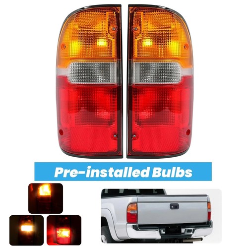 Tail Lights Brake Lamps with Bulbs Left and Right for Toyota Tacoma 1995 2000