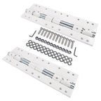 2x 55721 Swing Away Bracket White Alloy Steel Powder-Coated for Electric Jacks
