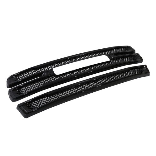 Grille Covers Grill Overlay Gloss Black for 2019-2022 for GMC Sierra 1500 SLT AT4