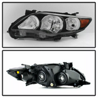 Headlights Front Bumper Fog Light Cover Set for 2011-2013 for Toyota Corolla