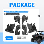 Polaris RZR XP Turbo 4 Left Right Section Textured Rear Bed Box for 2014-2023