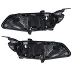 Black For Chevy Malibu 2016 2017 2018 Headlight Assembly Halogen Left+Right Side