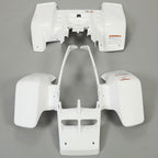 One Set White Front & Rear Fender Plastic Body For Yamaha Banshee 350 1987-2006