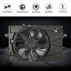 20815894 Condenser Plastic Cooling Radiator Fan Fit For 2010-17 GMC Terrain 2.4L