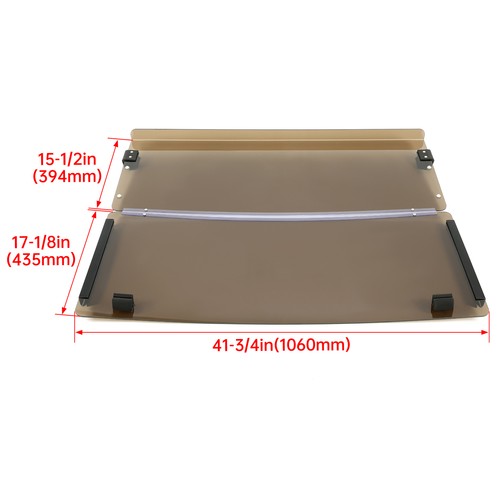 Tinted Fold Down Golf Cart Windshield Windscreen For EZGO Marathon 1986-1994.5
