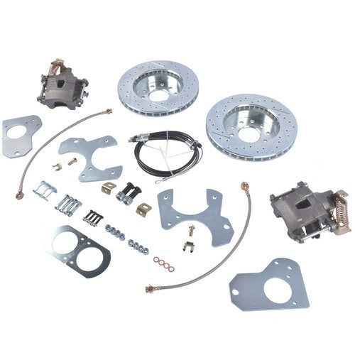 For 1978-88 G Body Chevy Pontiac Rear Disc Brake Conversion Kit Drilled Rotor