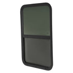 Vertical Sliding RV Window Tempered Glass with Mesh Screen 24 W 36 H