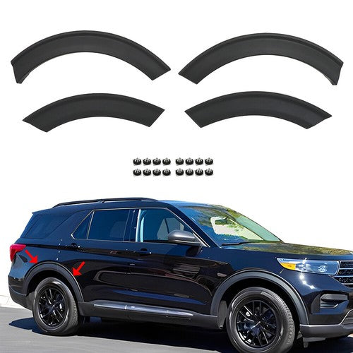 NEW 4Pcs Wheelhouse Molding Fender Flares Left For Ford Explorer 2020 2021 2022