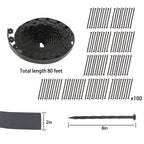 2 Inch For Lawn Tall Garden Edging 80ft Landscape Edging with 100 Spikes New