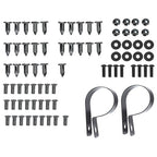 Black Extended Fender Flares with Hardware for Yamaha Viking VI 2014 2015-2023 PE