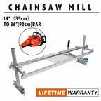 Chainsaw Mill Kit 14 to 36 Inch Portable Guide Bar Aluminum Planking Lumber Cutting
