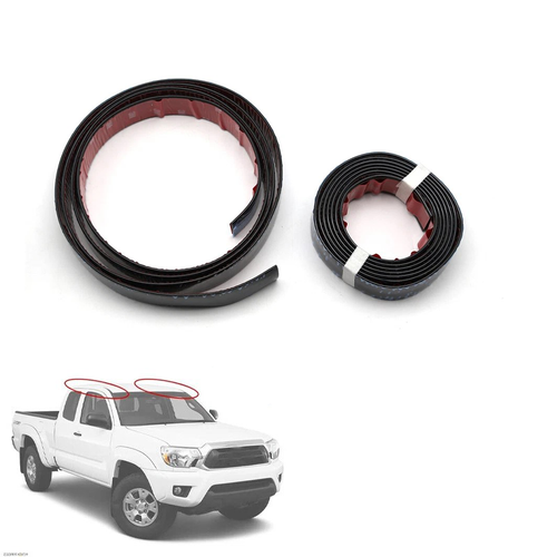 Black Roof Top Drip Trim Molding for 2005-2015 Toyota Tacoma Double Cab 2PCS