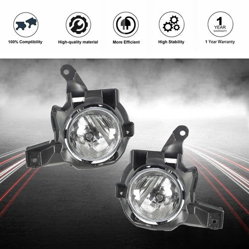 For Toyota RAV4 2013-2015 4DR Front Bumper Fog Lights Lamps+Switch Kit Clear