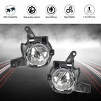 For Toyota RAV4 2013-2015 4DR Front Bumper Fog Lights Lamps+Switch Kit Clear