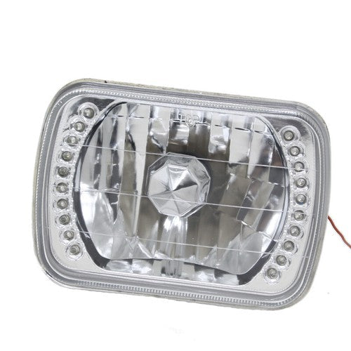 7x6 Clear Glass Lens White LED Headlight for Toyota Tacoma for 4Runner Pickup