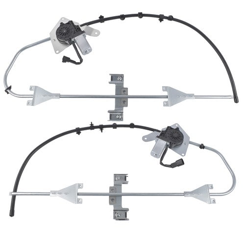 2PCS Power Window Regulator w/ 2-Pin Motor for Freightliner M2 Front Left+Right