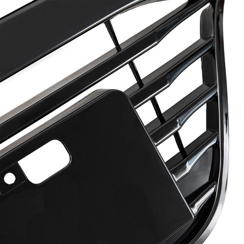 Chrome Black Front Upper Grille Grill Assembly for 2016-2018 Honda HR-V HRV
