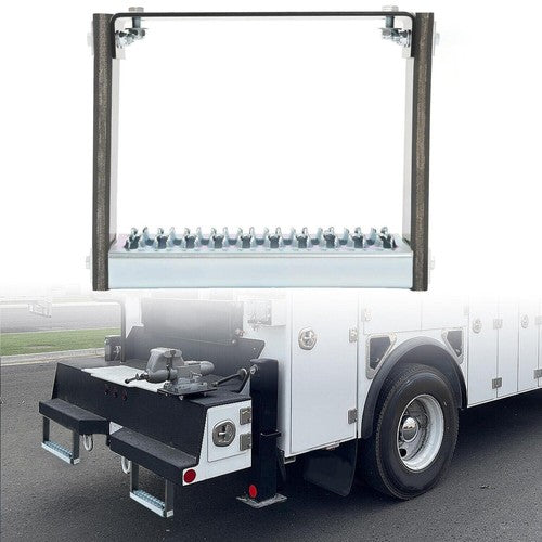 Heavy Duty 13"  x 11" Truck Step Flexible Side Step W/ Diamond Deck Span