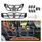 Textured Tube Safari Tubular Doors Front Rear for Jeep Wrangler JK 07-18 4DR