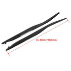 Metallic Side Skirts Z06 Style ABS Gloss Black for 2014 2019 14 Up Corvette C7
