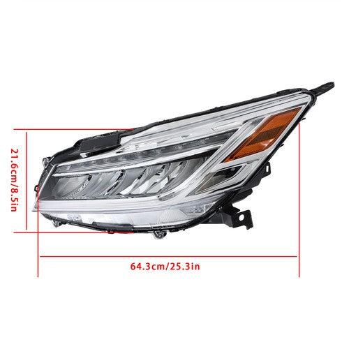 Headlights Fit For Honda Accord Sedan 2016-2017 Projector LH & RH Pair Set LED