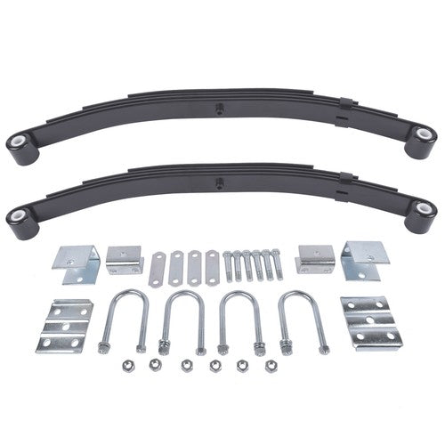 3500lb Single Trailer Axle Suspension Kit Leaf Spring U-bolt & Hanger Kit