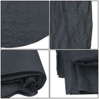12ft Round Outdoor Inflatable Hot Tub Mat Pool Liner Pad Heavy Duty 12'(Black)