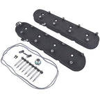 GM LS Black Cast Aluminum Valve Covers w/Coil Mounts For LS1 LS2 LS3 5.3 6.0 6.2