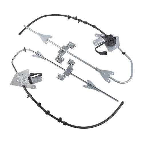 2PCS Power Window Regulator w/ 2-Pin Motor for Freightliner M2 Front Left+Right