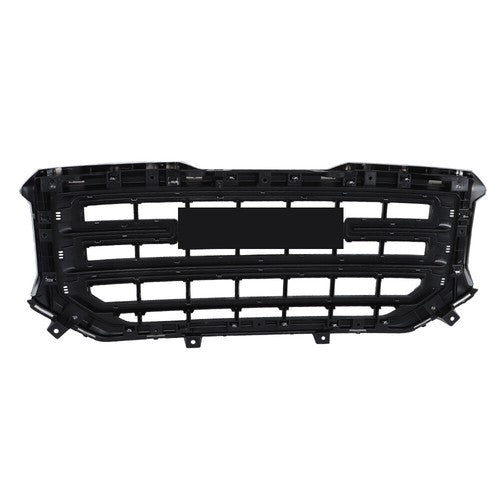Black Fit For GMC Sierra 1500 2016-2017 2018 Chrome Front Bumper Upper Grille