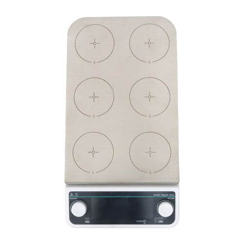 Multi-Position Magnetic 6 Position Magnetic Stirrer 50-1200RPM 6x500ml