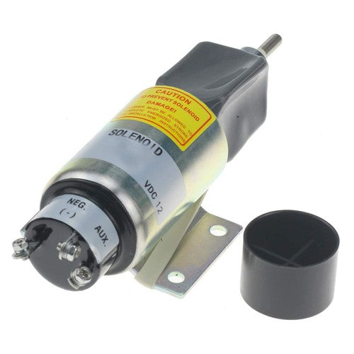 12V Fuel Shutoff Stop Solenoid Valve 2001-12E2 for Woodward 3 Terminals