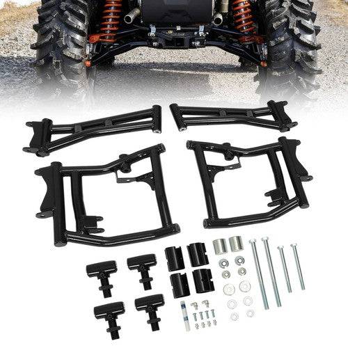 For 16 Plus Polaris General 4 High Clearance 1.5 Offset Rear A-Arms Powder Coated
